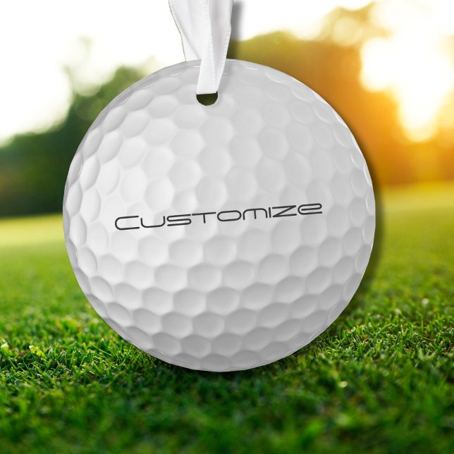 Signature Series Personalized Golf Ball Gifts Ornament (Creator Uploaded)