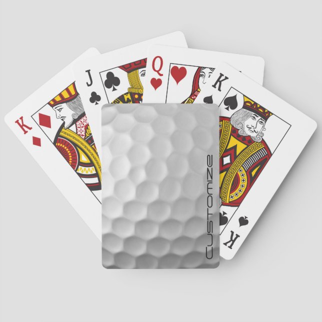 Signature Series Personalized Golf Ball Gifts Poker Cards (Back)