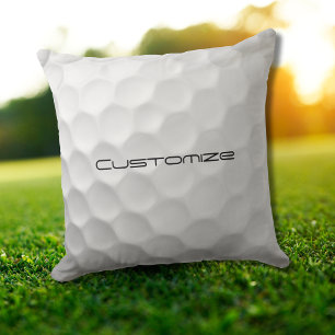 Signature Series Personalized Golf Ball Gifts Throw Pillow