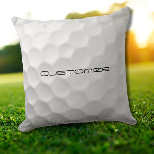 Signature Series Personalized Golf Ball Gifts Throw Pillow