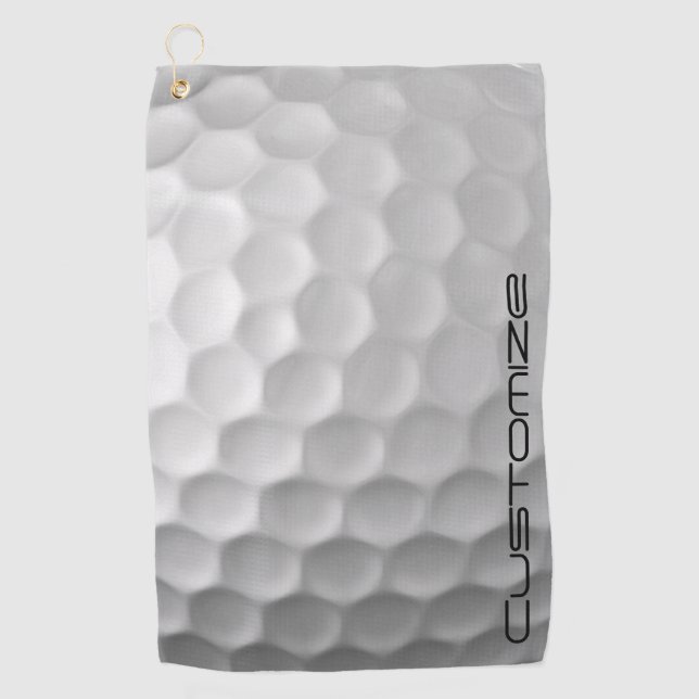 Signature Series Personalized Golf Ball Gifts Towel (Front)