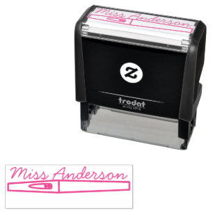 Signature Stamp Flair Pen Custom Teacher Name