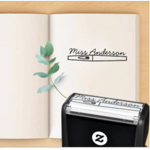Signature Stamp Flair Pen Custom Teacher Name