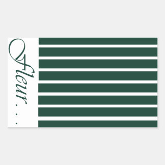 Signature Stripe Closure Sticker Tropical Modern