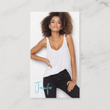 Signature Talent Business Card | 2 Photos QR Code