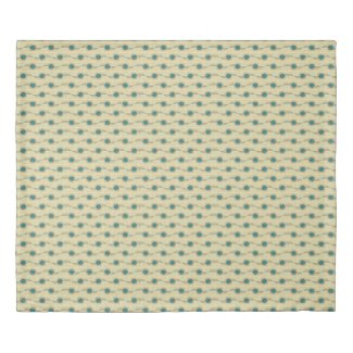 Signature Turquoise Abstract Dots Pattern Duvet Cover