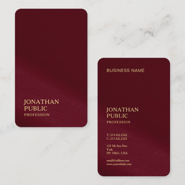 Signature UV Gloss Oceania Australian Japanese Business Card (Front/Back)