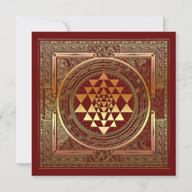 Signature yoga meditation symbol india hindu card (Front)