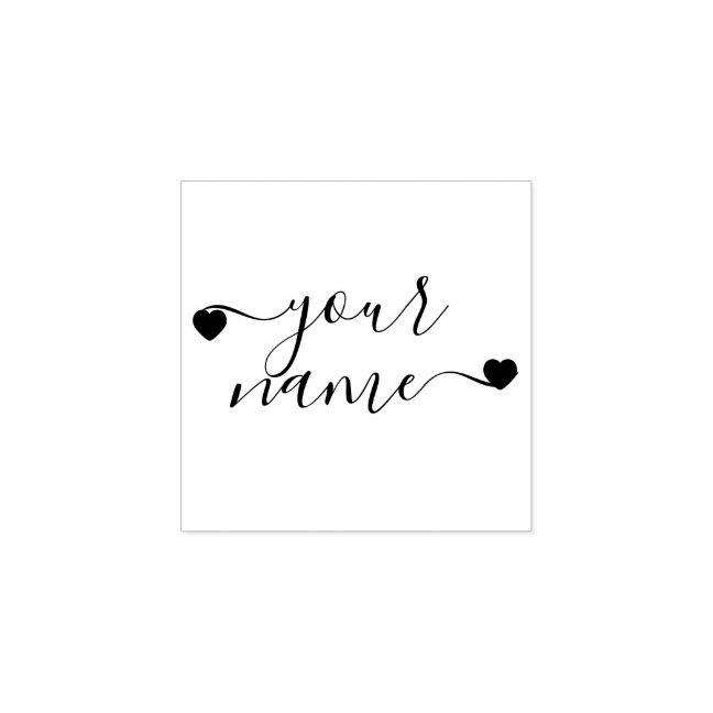 Signature Your Custom Text or Name Rubber Stamp
