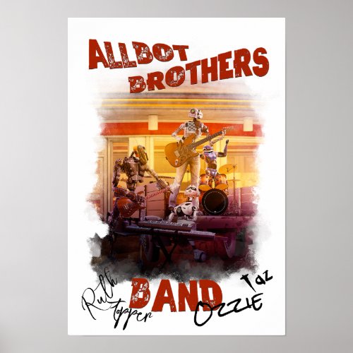 Signed Allbot Brothers Band Poster