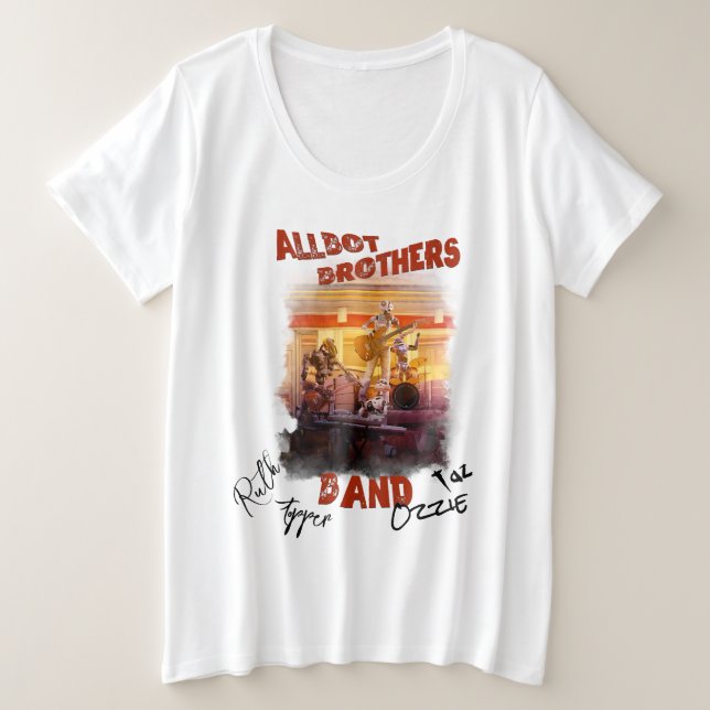Signed Allbot Brothers Band T-shirt (Design Front)