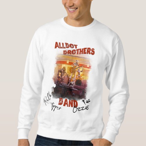 Signed Allbot Brothers Band T_shirt Sweatshirt