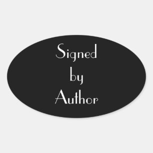 Signed by Author Stickers