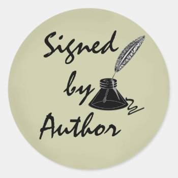 Signed By Author Stickers by RedRider08 at Zazzle