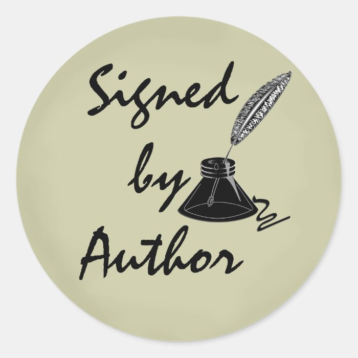 Signed by Author Stickers