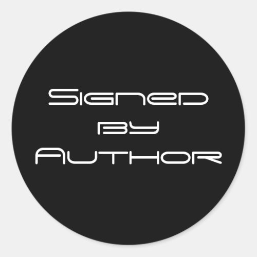 Signed by Author Stickers