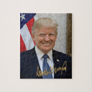 SIGNED BY PRESIDENT TRUMP JIGSAW PUZZLE