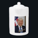SIGNED BY PRESIDENT TRUMP TEAPOT<br><div class="desc">SIGNED BY PRESIDENT TRUMP... .AMERICA'S FAVORITE PRESIDENT!</div>