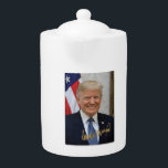 SIGNED BY PRESIDENT TRUMP TEAPOT<br><div class="desc">SIGNED BY PRESIDENT TRUMP... .AMERICA'S FAVORITE PRESIDENT!</div>