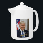 SIGNED BY PRESIDENT TRUMP TEAPOT<br><div class="desc">SIGNED BY PRESIDENT TRUMP... .AMERICA'S FAVORITE PRESIDENT!</div>
