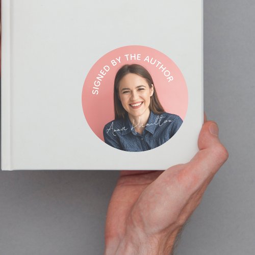 Signed by the Author Book Signing Sticker Photo