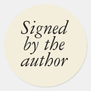 Signed by the Author Stickers