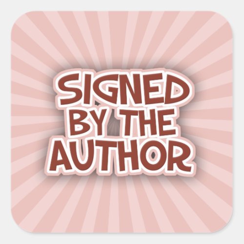 Signed By The AuthorRed Stickers