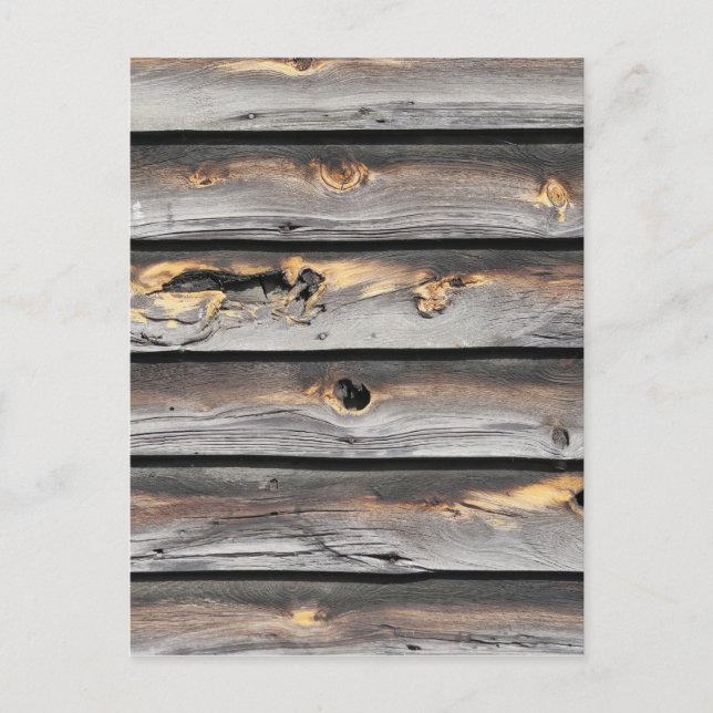 signed by the weather as old wood background postcard (Front)