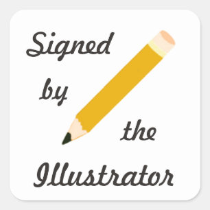 Signed Copy - Illustrator - Square Stickers (#54)