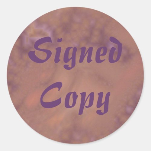 Signed Copy _ Round Stickers 15
