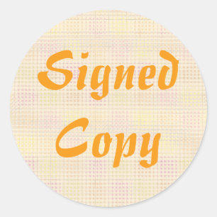 Signed Copy - Round Stickers (#20)