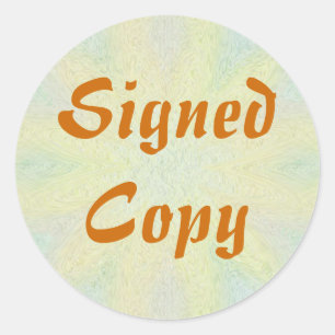 Signed Copy - Round Stickers (#25)