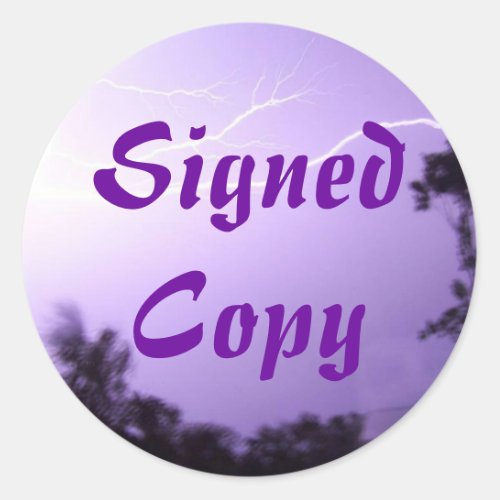 Signed Copy _ Round Stickers 28