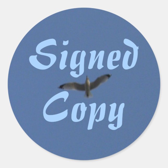 Signed Copy - Round Stickers (#38) (Front)