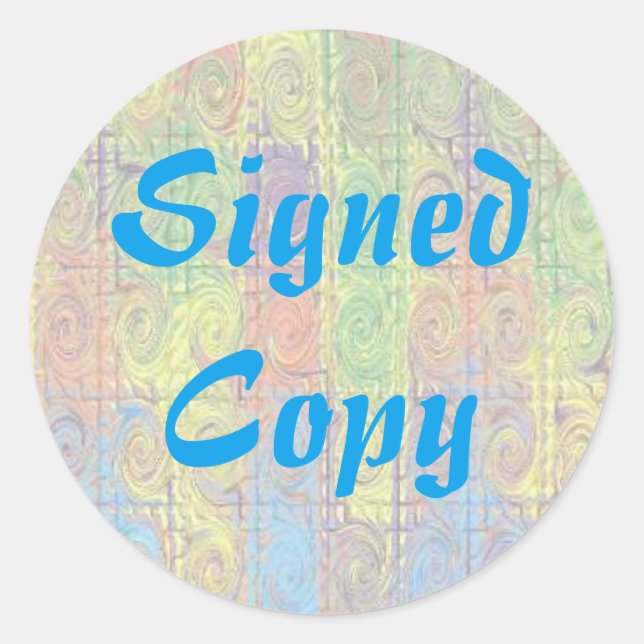 Signed Copy - Round Stickers (#39) (Front)