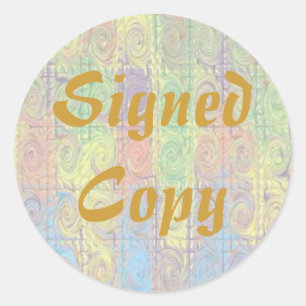 Signed Copy - Round Stickers (#44)