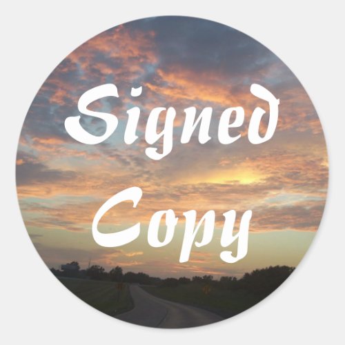 Signed Copy _ Round Stickers 50