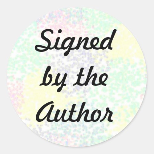 Signed Copy _ Round Stickers 55