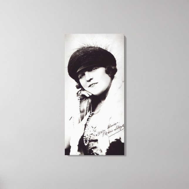 Signed photograph of Marie Lloyd Canvas Print (Front)