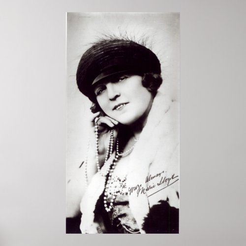 Signed photograph of Marie Lloyd Poster