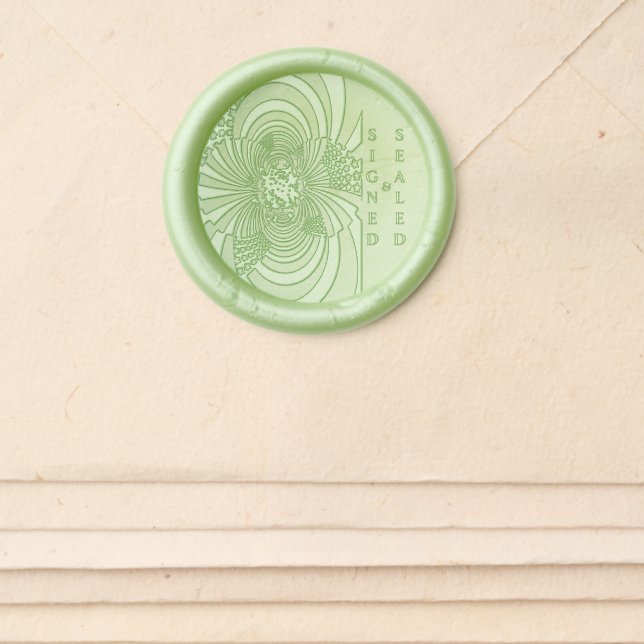 "Signed & Sealed" Wax Seal Stickers (Front)