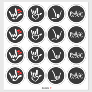 “Signed with Love – ASL ILY” Sticker