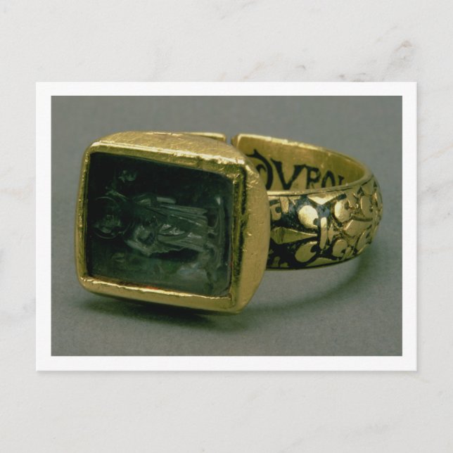 Signet ring of King Louis IX of France (St. Louis) Postcard (Front)