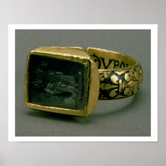 Signet ring of King Louis IX of France (St. Louis) Poster (Front)