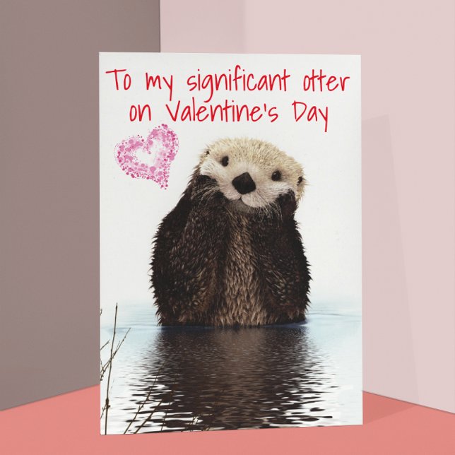 Significant Other Valentine's Day Otter Cute Card (Creator Uploaded)