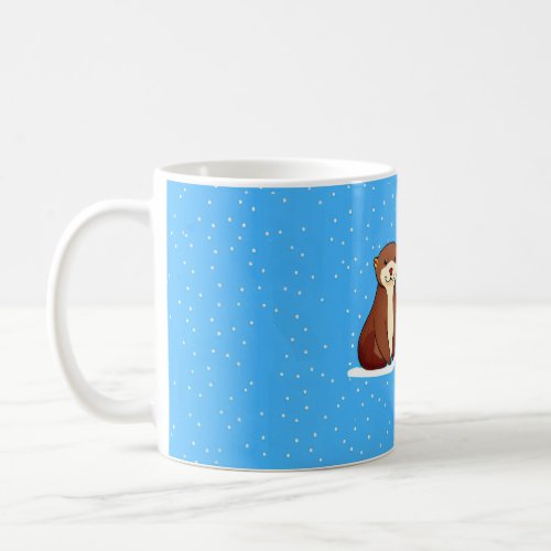 Significant Otters and Snowflakes Coffee Mug