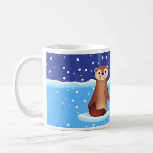 Significant Otters in Snow Coffee Mug