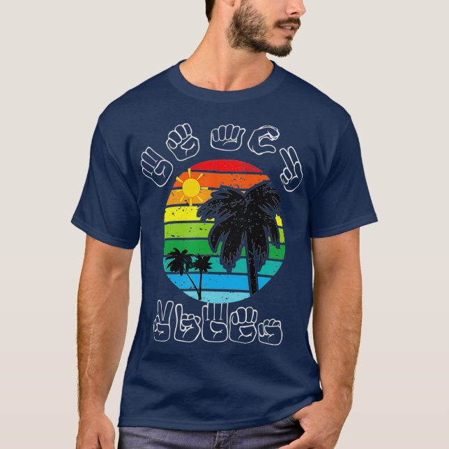 Signing ASL Sign Language Clothes Beach Deaf Top (Front)