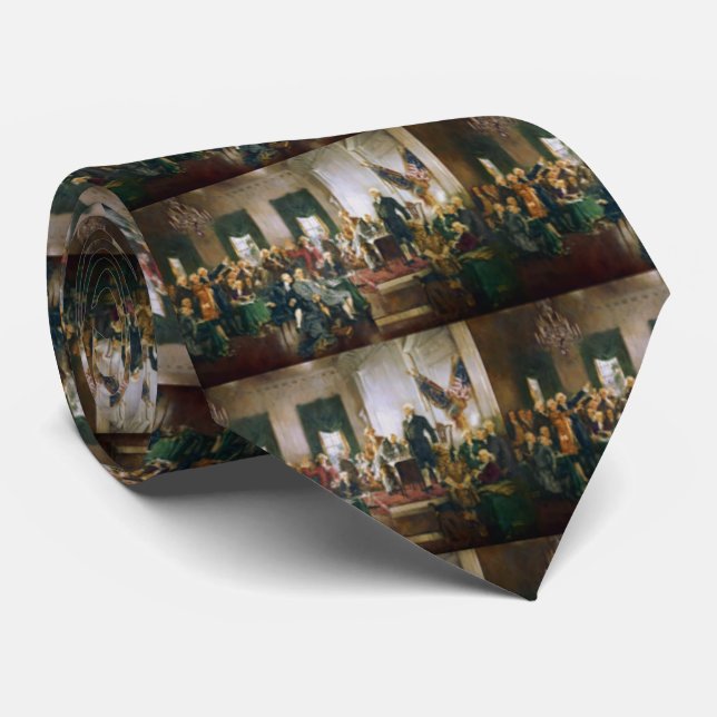Signing of the Constitution Neck Tie (Rolled)