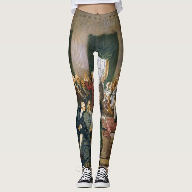 Signing of the United States Constitution USA Leggings (Front)